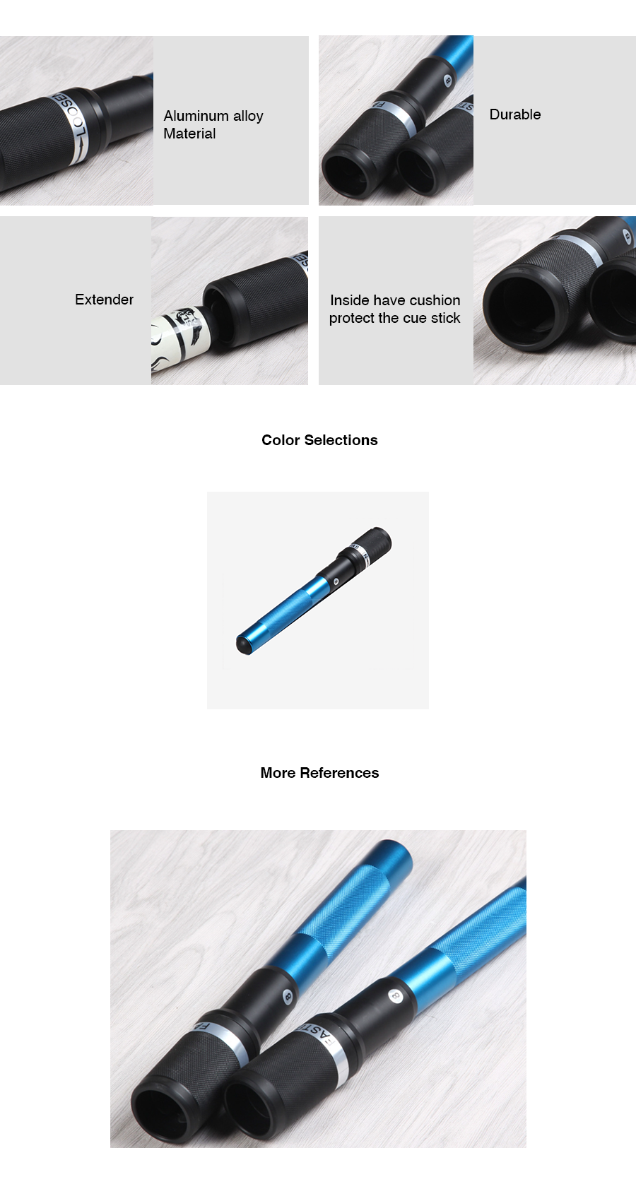 Telescopic Billiard Cue Stick Extension