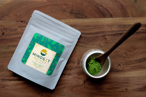 High Quality matcha packaging in grey bag