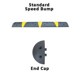 Standard Rubber Speed Hump Component Parts