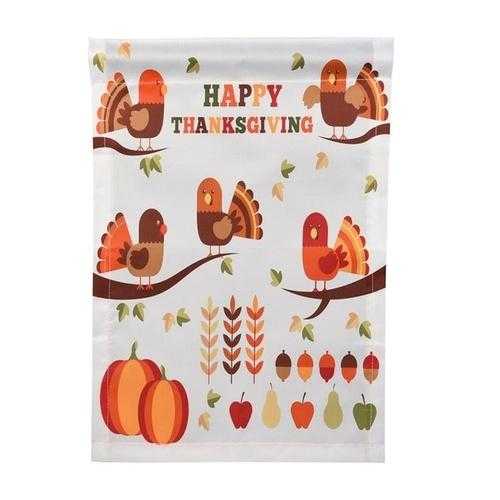 Happy Thanksgiving Garden Flags Polyester Home For Sale Flag Store