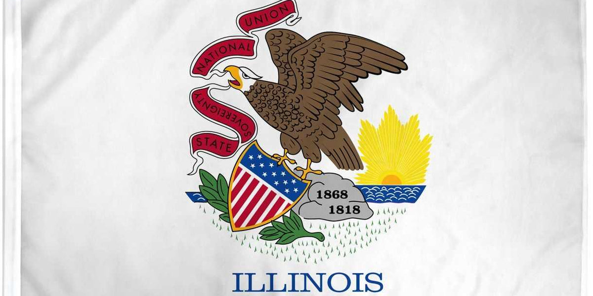 Quality Illinois Flags For Sale. Plain and Simple - Wave Boldly — Flag