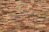 Hand-Knotted Gabbeh Carpet 8'.1" X 10' , Beige Fine Wool Area Rug