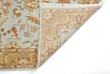 Hand-Knotted Lahore Carpet 3'.10" X 6'.1" Oriental, L/Blue Fine Wool Area Rug