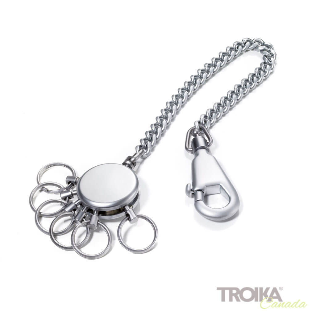 Troika Pocket Click Keyring with Pocket for Coins