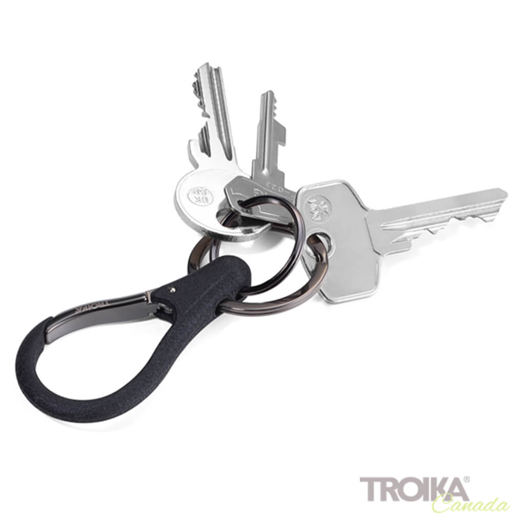 TROIKA Parcel Cutter HOOK 2 with Keychain - Black - TroikaCanada