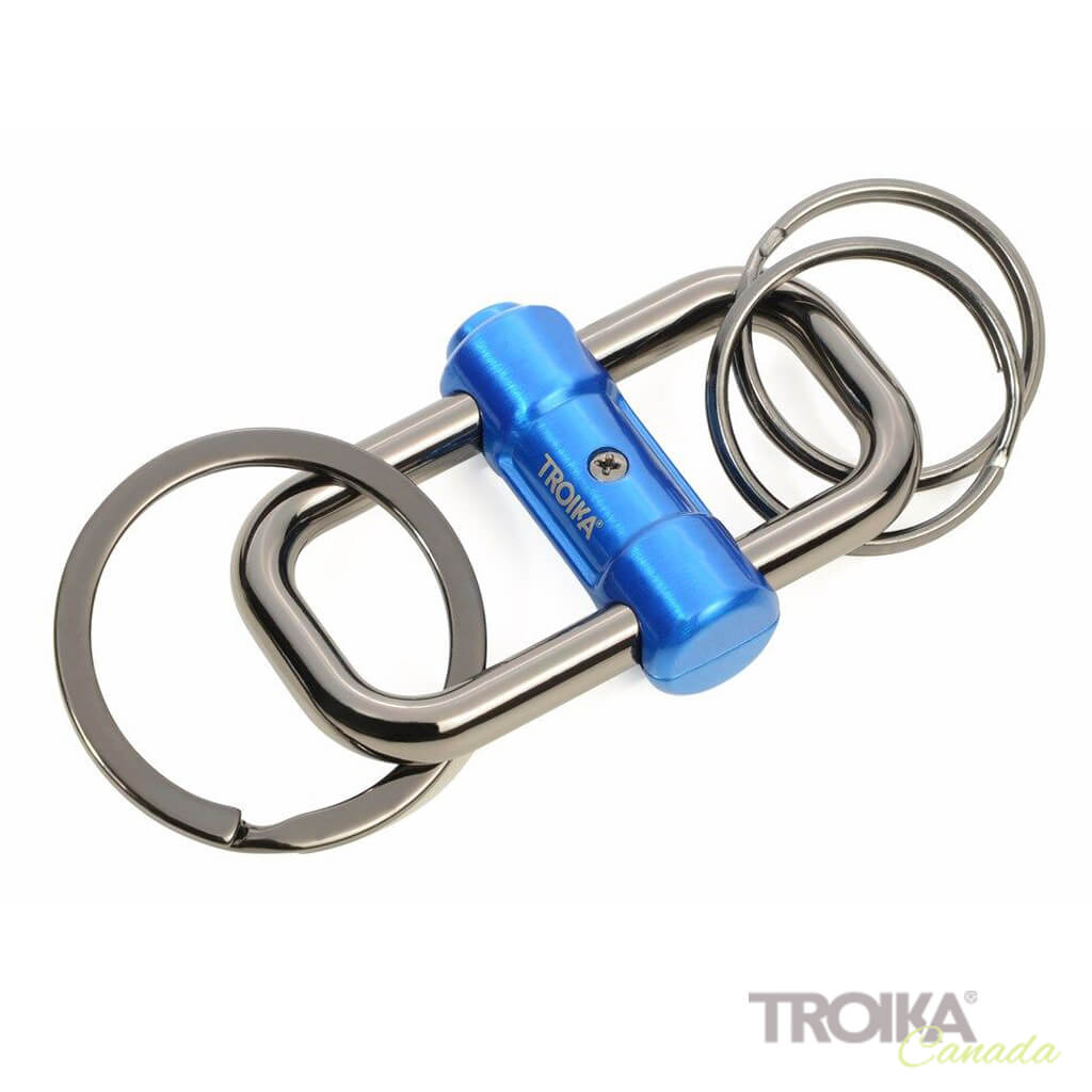 Troika Men's Patent Chain Key Ring Clip