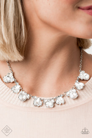 BLING to Attention - White  Necklace