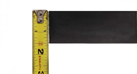 belt width measurement showing a normal belt at exactly 1-½ inches