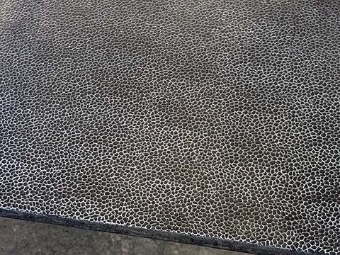 steel stamping plate used in leather embossing machine to create pattern of embossed leather