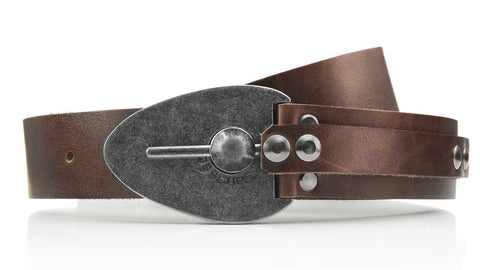 pull the pin from the excalibur belt buckle to unlock your belt in a cool and innovative way