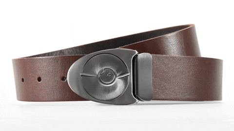 the Satin Dial on Brown leather belt is a classic gift that will last a long time