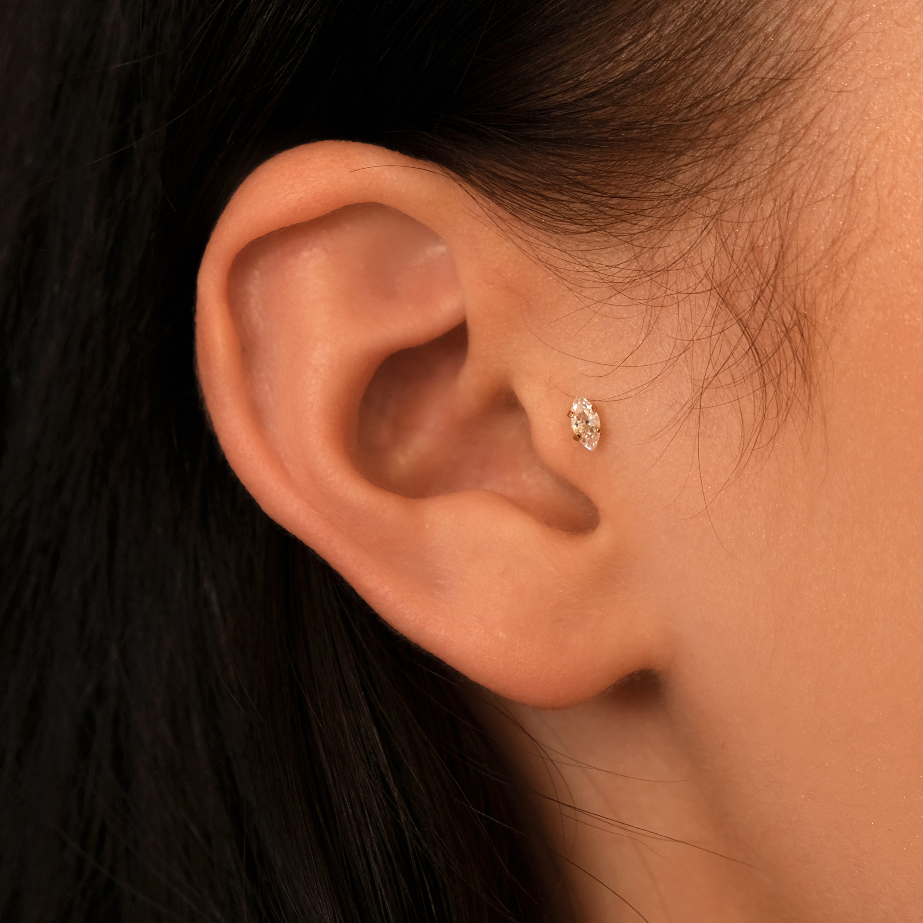 Icing Select Gold Titanium 2mm Ball Flat Back Stud Earrings