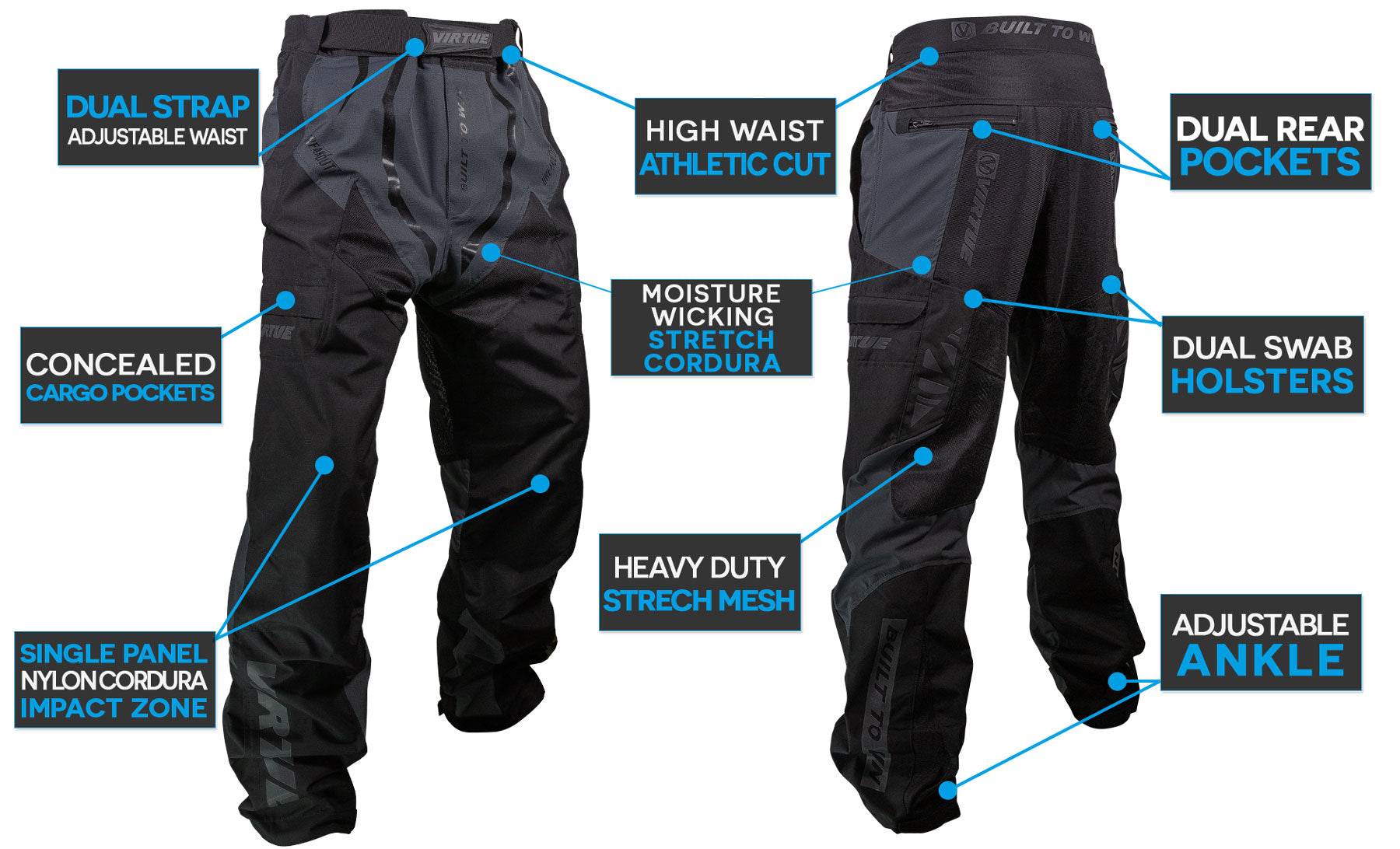 Virtue Breakout Padded Compression Pants - Large (31-35) – Punishers  Paintball