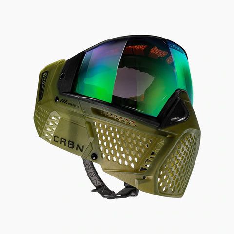 Carbon Zero Thermal Paintball Goggles - Pro Moss - More Coverage