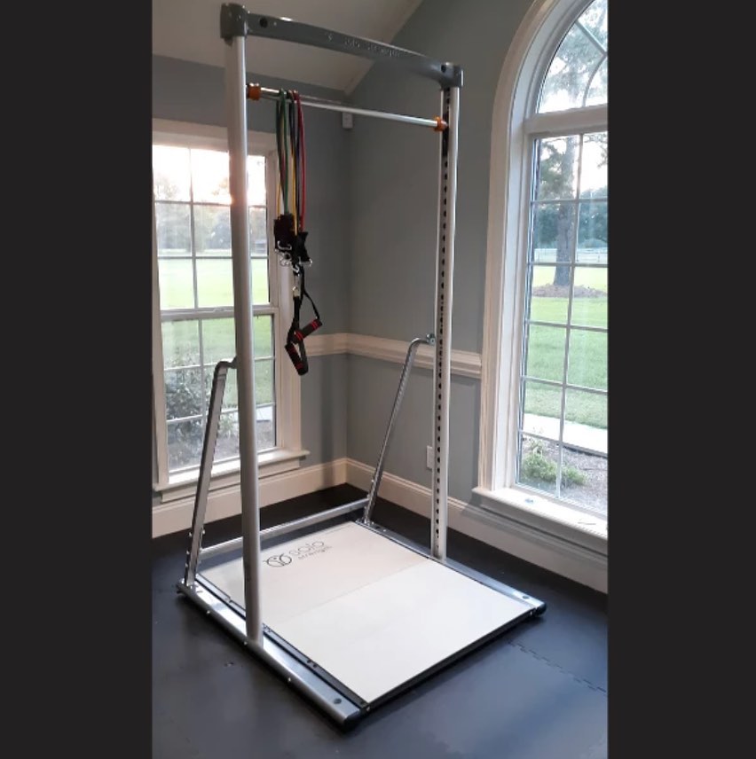 high quality free standing home gym pull up bar and adjustable dip station for bodyweight exercise