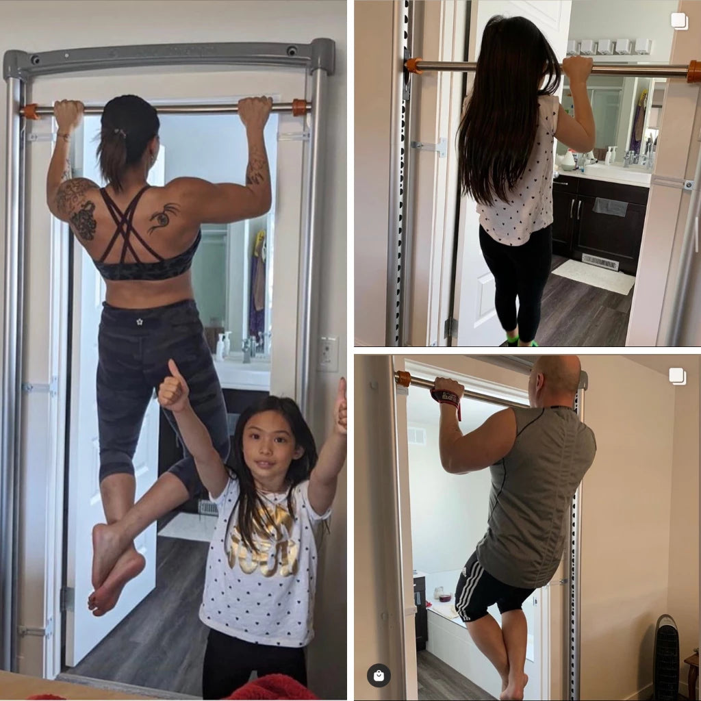 family home gym doorway pull up bar dip station for functional training strength exercises