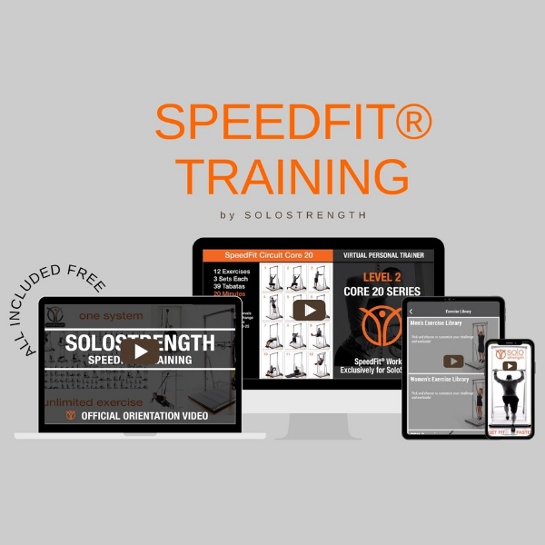 free speedfit training full body workouts for stretching strength training and isometric exercises included with your home gym equipment by solostrength 