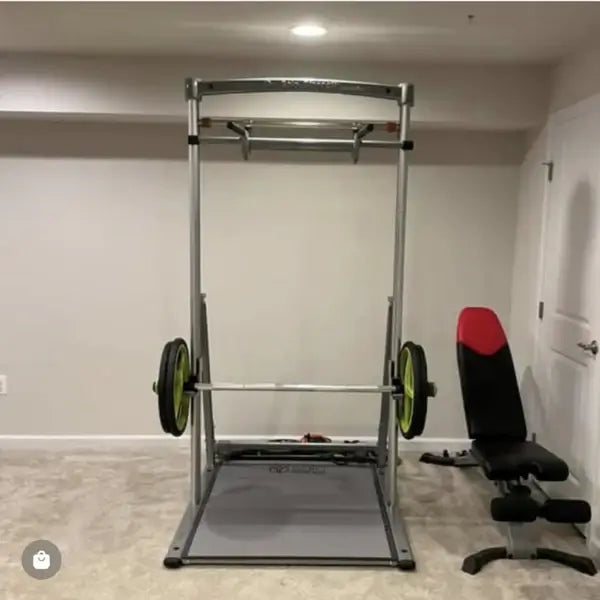 free standing rack and pull up bar adjustable height dip station by solostrength