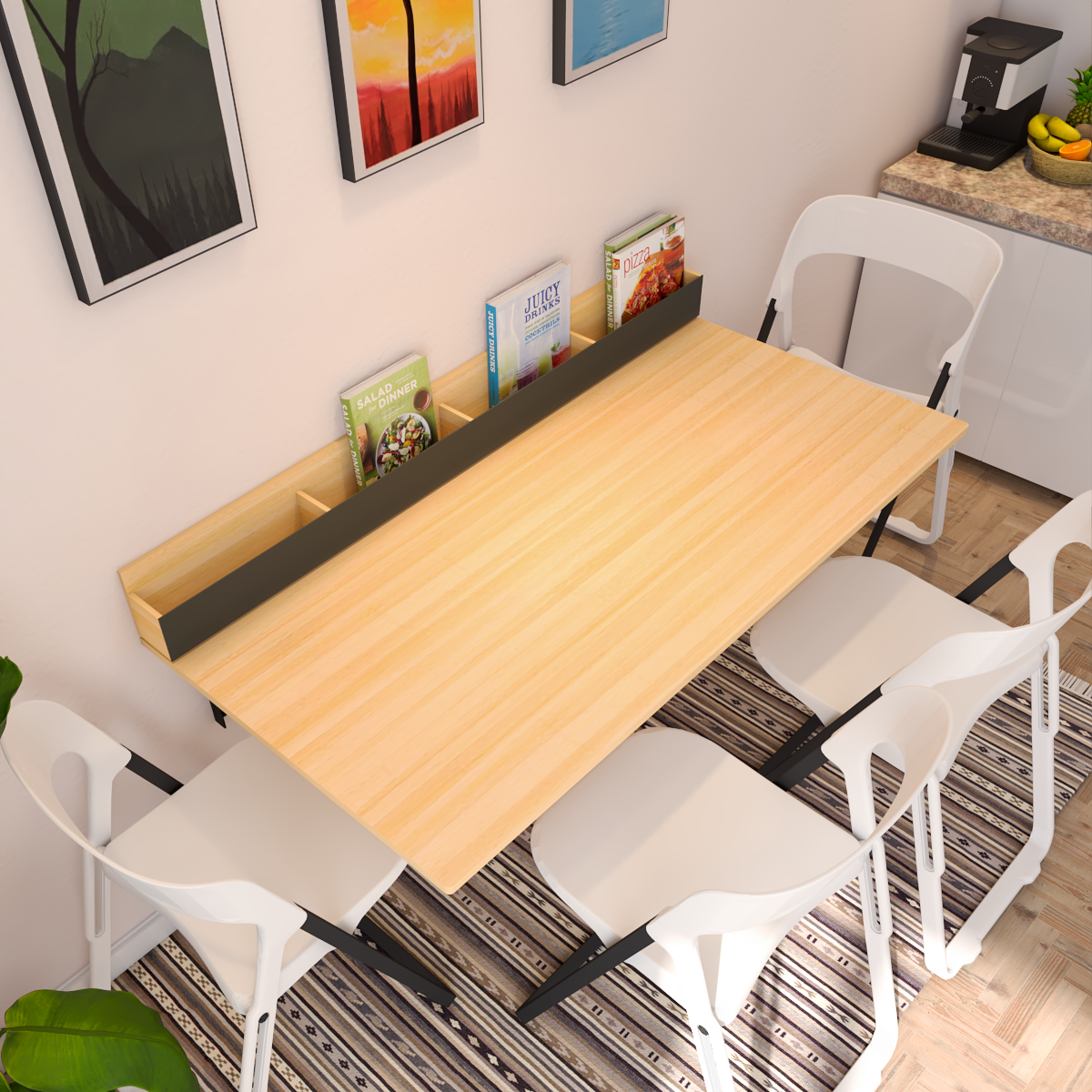 foldable dining table 4 seater