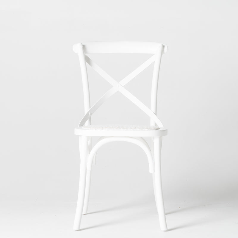 white cafe chair