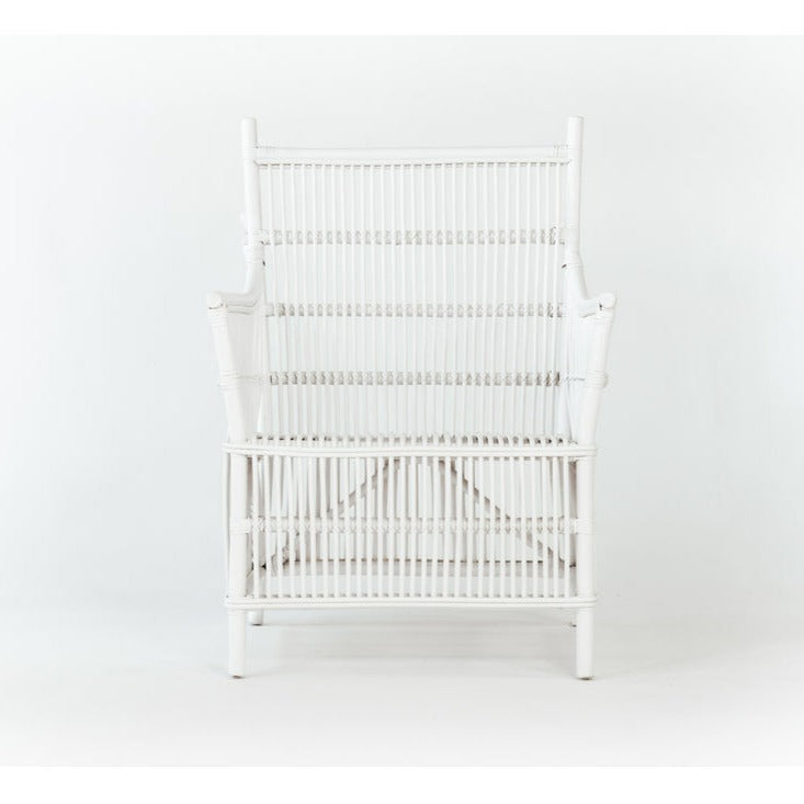 white cane occasional chair