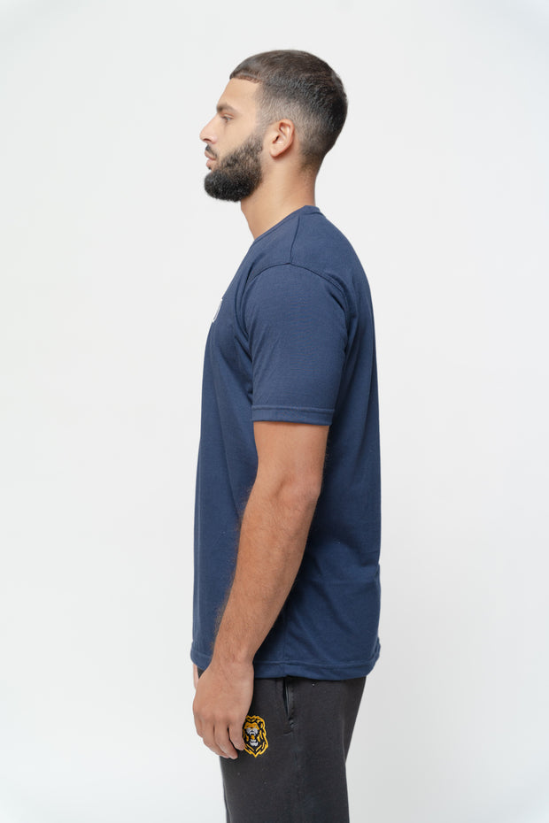 Homme Billionaire Polo Shirt Ss Crest Dark Blue