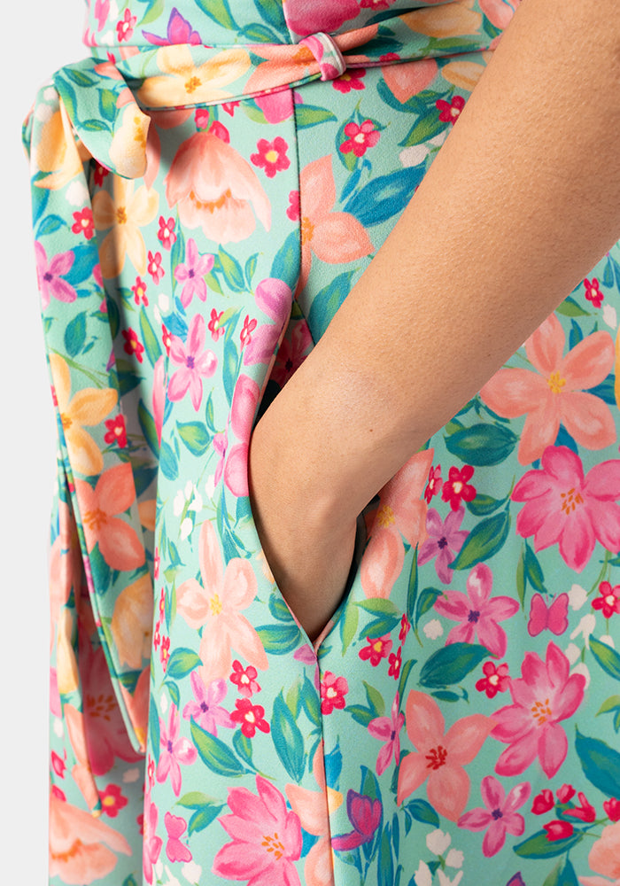Briella Watercolour Floral Print Swing Dress – Popsy Clothing