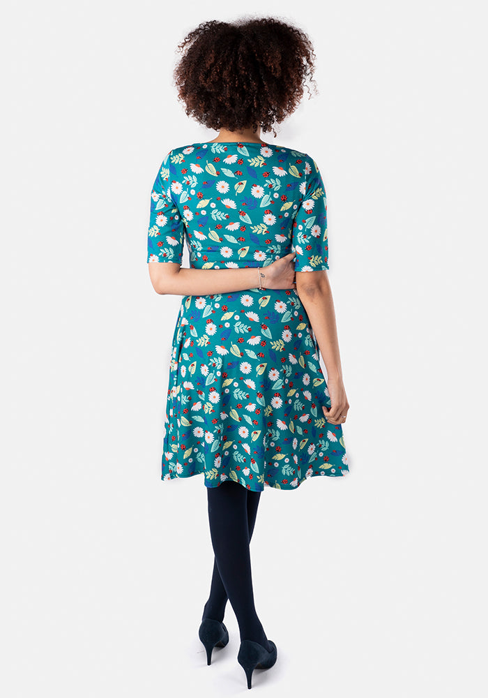 Carrie Ann Ladybird And Leaf Print Dress Popsy Clothing 