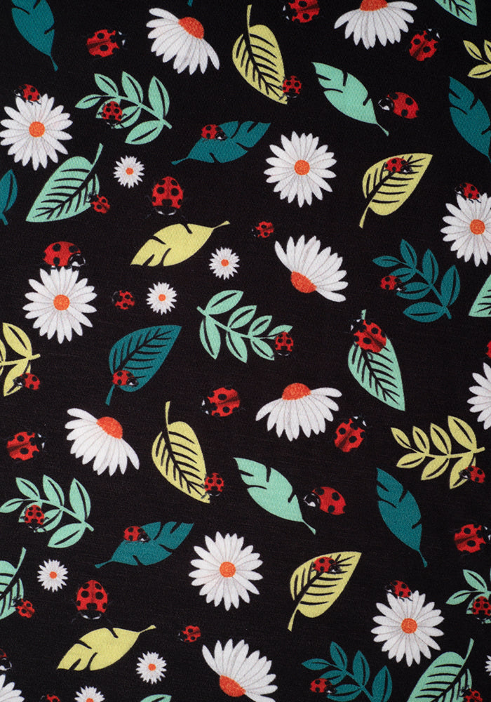 Cassie Ladybirds And Leaves Print Dress Popsy Clothing 