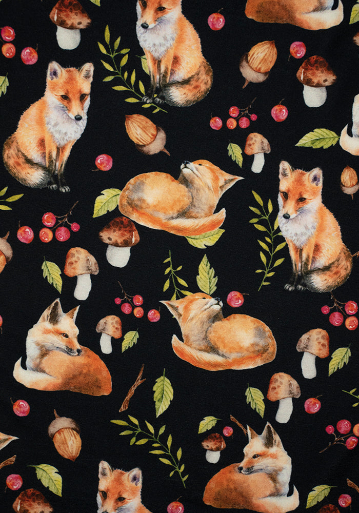 Fayline Black Fox Print Dress – Popsy Clothing