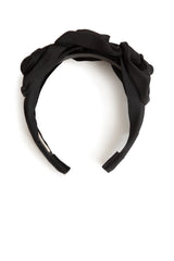 Rosette Black Headband