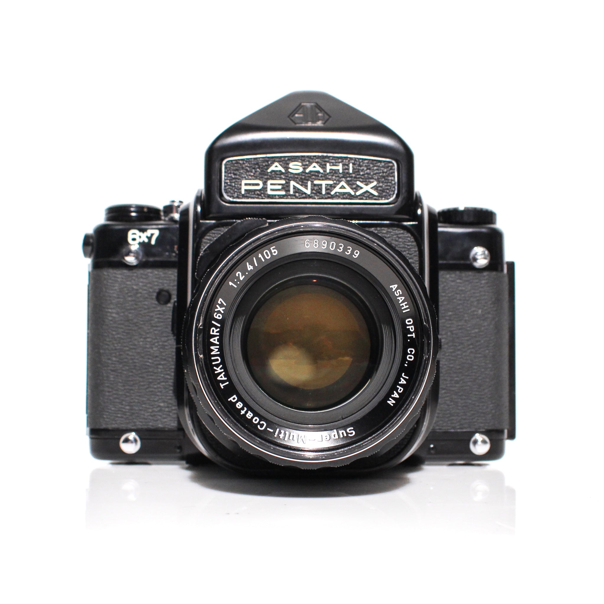 ASAHI PENTAX 6×7 TAKUMAR 105mm 1:2.4 フィルター 付 ペンタックス 67 ...