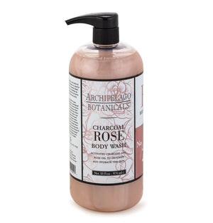 Archipelago Charcoal Rose Body Wash 33oz - The Soap Opera Company