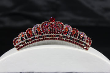 Red Crystal Victorian Princess  Crown-TIA21