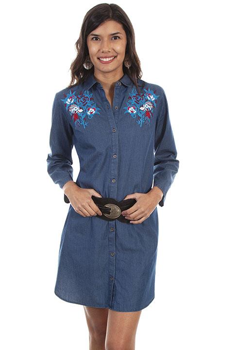 ladies denim shirt dress