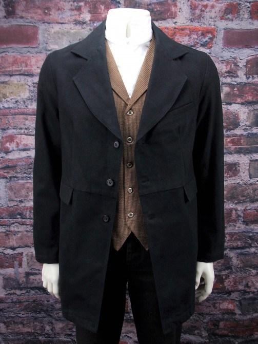 Mens old west frock coats canvas dusters and authentic style sack coat