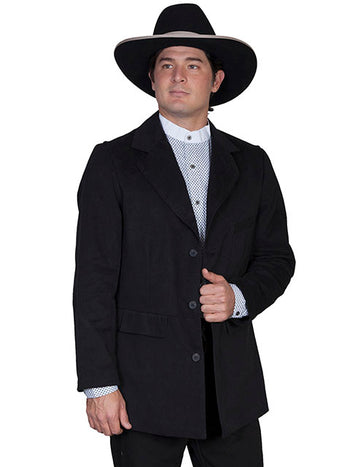 Mens old west frock coats canvas dusters and authentic style sack coat