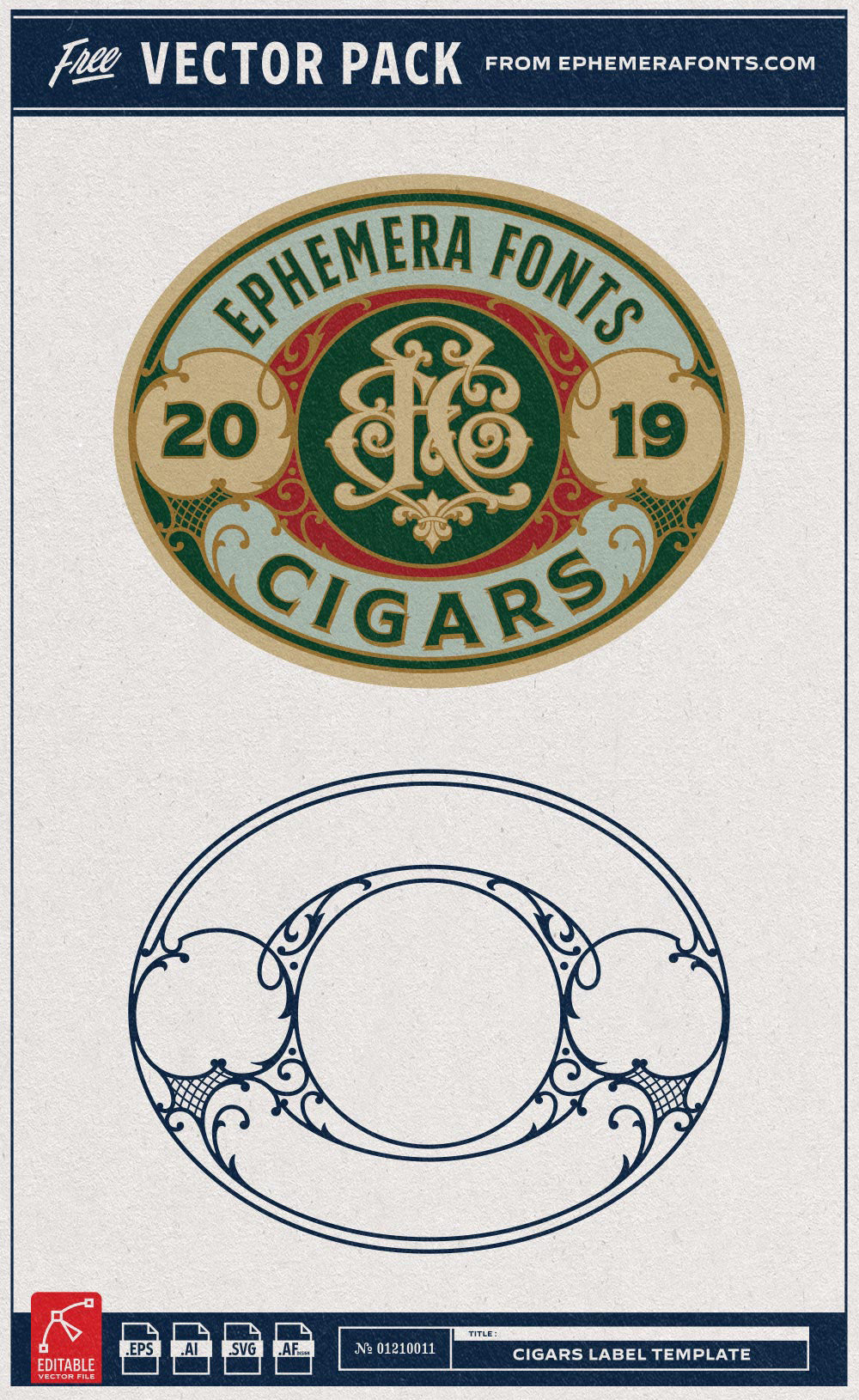 EFCO Freebies 15 - Cigar Label Template