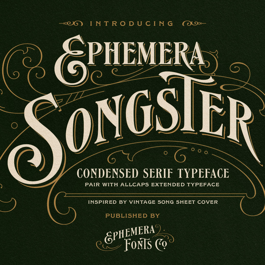 Vintage Script Fonts - NS Drippy – Ephemera Fonts