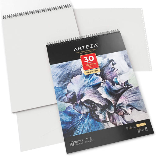 Arteza Hardcover Watercolor Paper Pad, Heavyweight Cold-Pressed Paper, 5.1×8.3 - 76 Pages