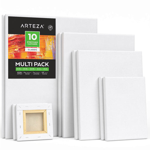 Mixed Shape Canvases, Multi-Pack Big Sizes - Set of 10 —