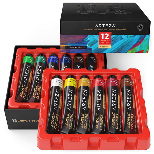 Shuttle Art 40 pack pastel acrylic paint set, shuttle art 30 colors acrylic  paint with 10