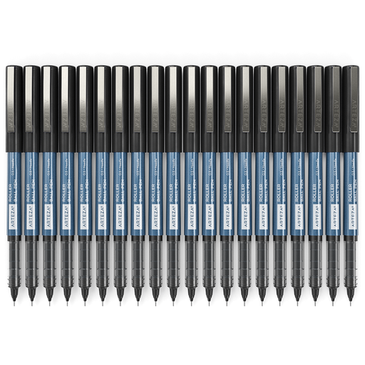 Roller Ball Pens, Black, 0.5mm Extra Fine Nib - Set of 40 –