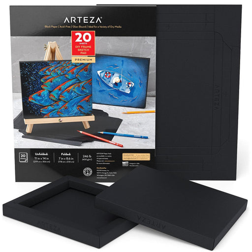 Arteza 9 inch x 12 inch Drawing Pad, 80 Pages (80lb/130g), White