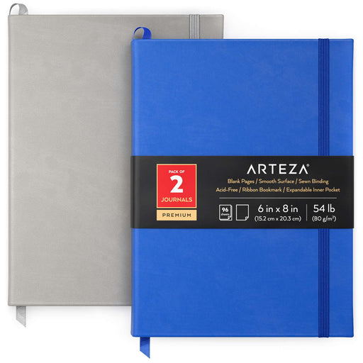 Arteza Spiral Sketchbook, Pink Hardcover, 5.5 x 8.5 in, 100 Sheets - Pack of 3