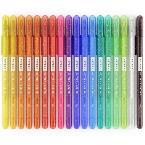 Arteza Retractable Gel Ink Colored Pens Set, Vintage & Bright