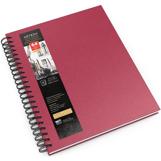 Sketch Pad with Side Bound Spiral 9x12 Inches 120 Sheets Sketch Book for  Drawing