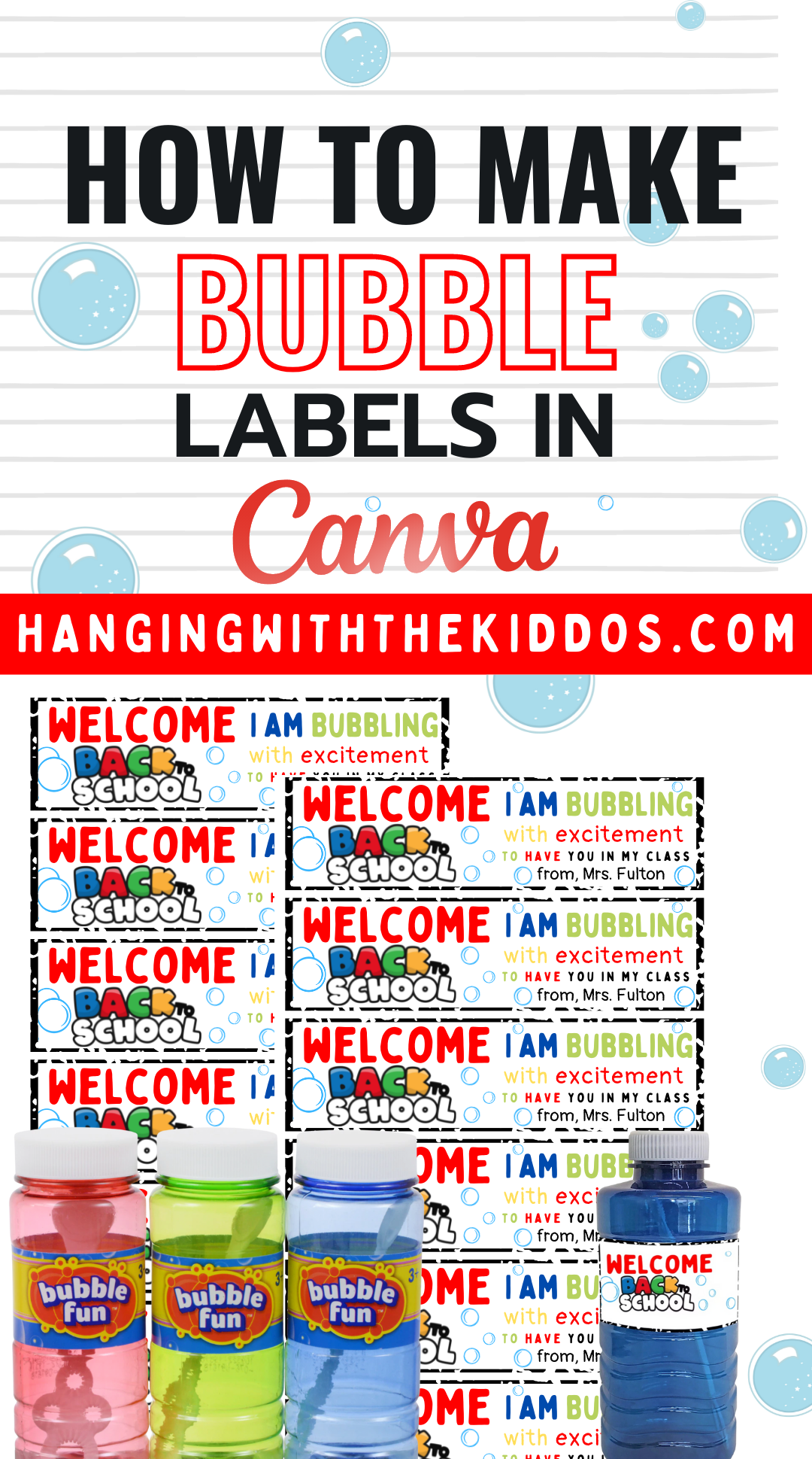 HOW TO MAKE BUBBLE LABELS
