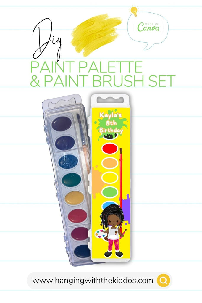 PAINT PALETTE  & Paint Brush Set