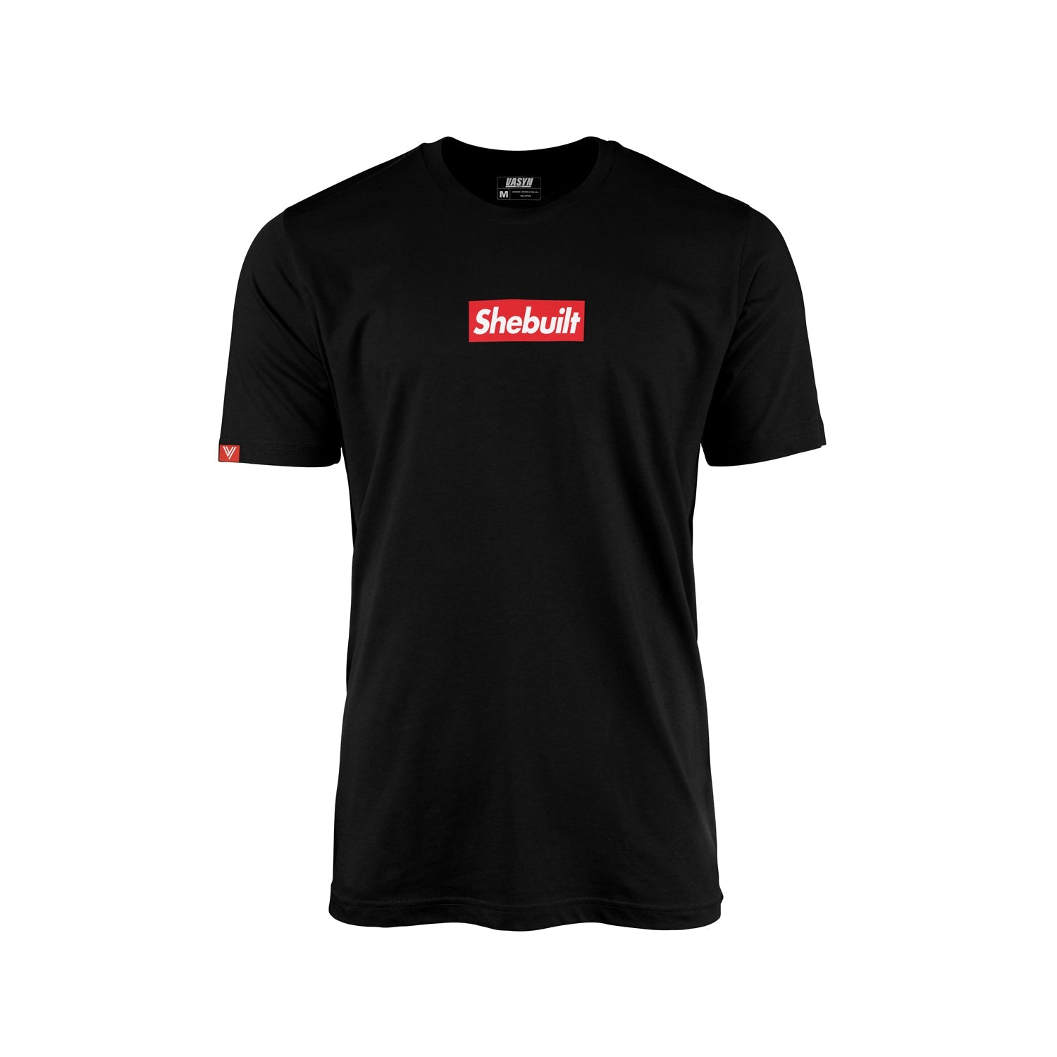 She Built Box Logo Tee- Black